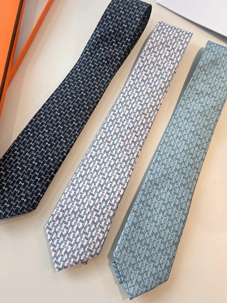 faionable-silk-tie-for-men-handmade-silk-busin-tie-formal-gift-box-7cm-narrow-tie-ele-brand-letter-h