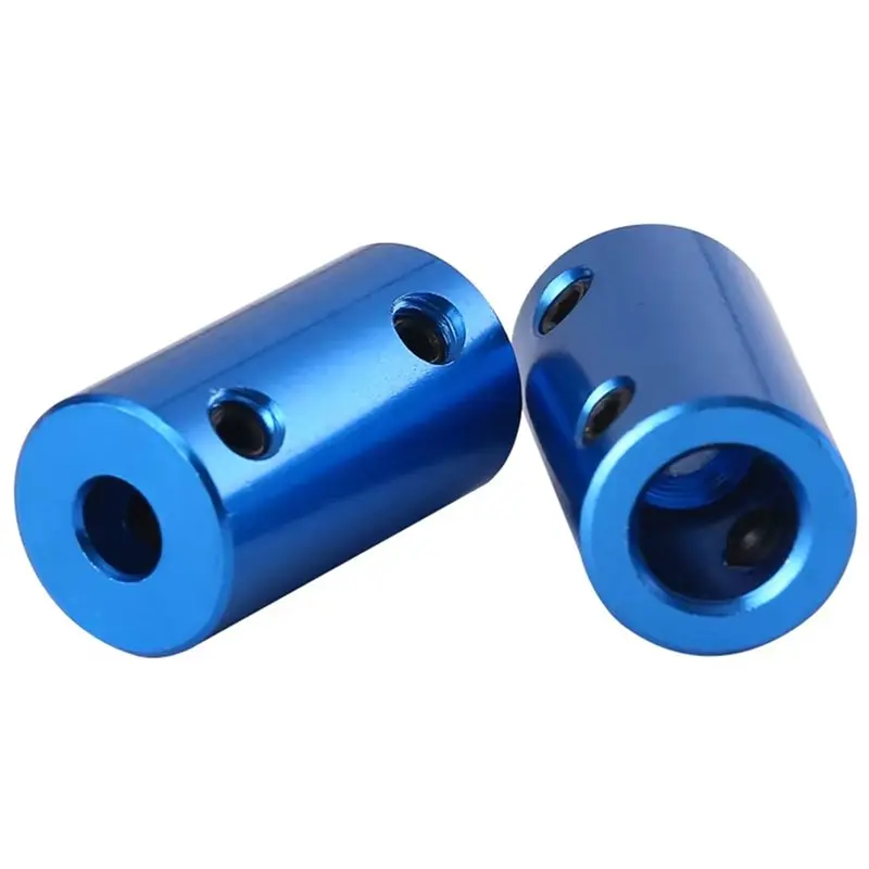 ABFU-Alloy Shaft Coupling 10Pcs Rigid Stepper Motor Wheel Coupler Joint Connector For DIY Car Boat Airplane 3D Printer Models 5M
