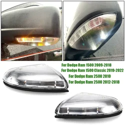 2PCS LED Side Mirror Turn Signal Puddle Light for Dodge Ram 1500 2500 2009-2018