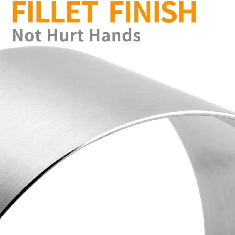 قالب حلقة الكيك على شكل مربع دائري من الفولاذ المقاوم للصدأ قابل لإعادة الاستخدام أداة خبز ذاتية الصنع ملحقات أدوات المطبخ والمعجنات #4