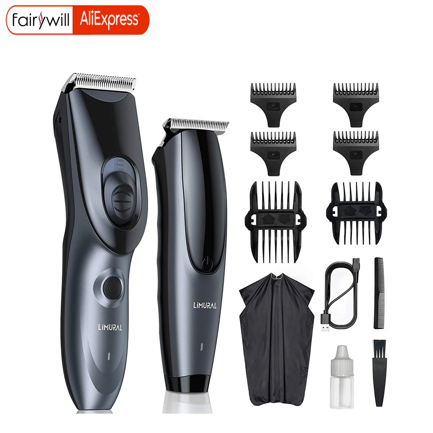 Limural Rechargeable Professional Hair Clipper Hair Trimmer For Men Shaver Hair Cutting Machine Barber Accessories Cut Machine