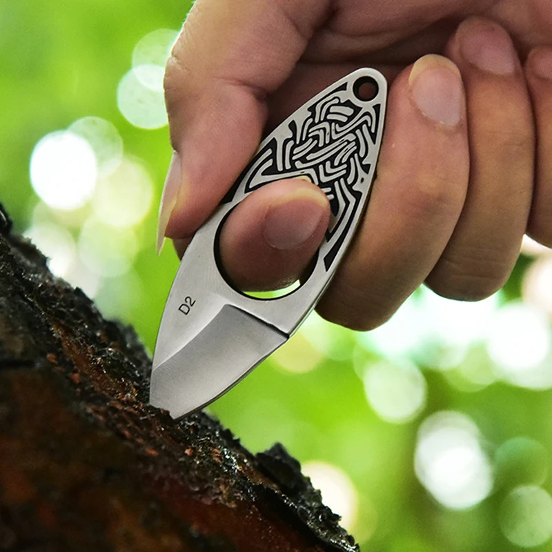 Portable Knife Survival Tactical Pocket Knife Outdoor Camping Hiking Hunting Knives Wood Handle EDC Fishing Defense Tool