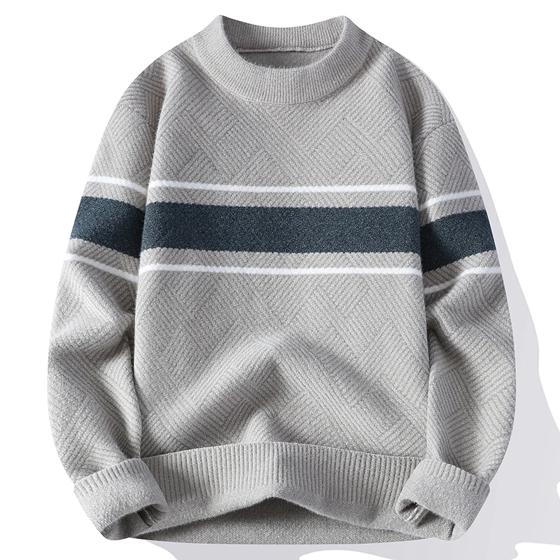 

2023 Autumn and Winte korea style men High Quality thicken Sweater Mens fashion Warm Sweaters Men wool pullovers male M-XXXL