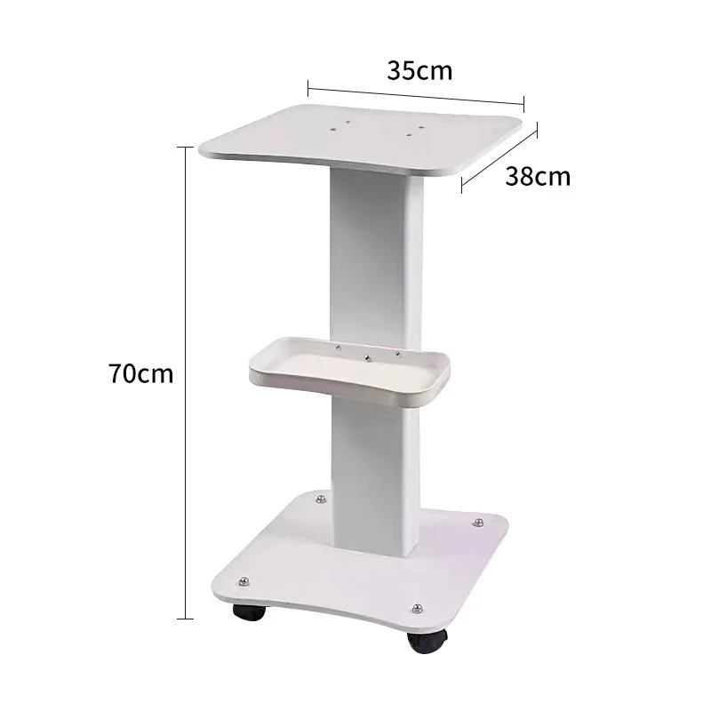 Beauty instrument cart, small bubble shelf base, mobile shelf, wire engraving hydrometer base, special for beauty (2 pieces)