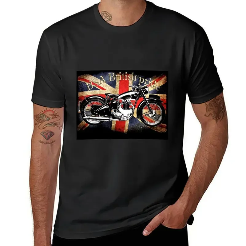 

Vintage Classic British BSA Motorcycle Icon T-Shirt anime clothes quick-drying oversized t-shirt