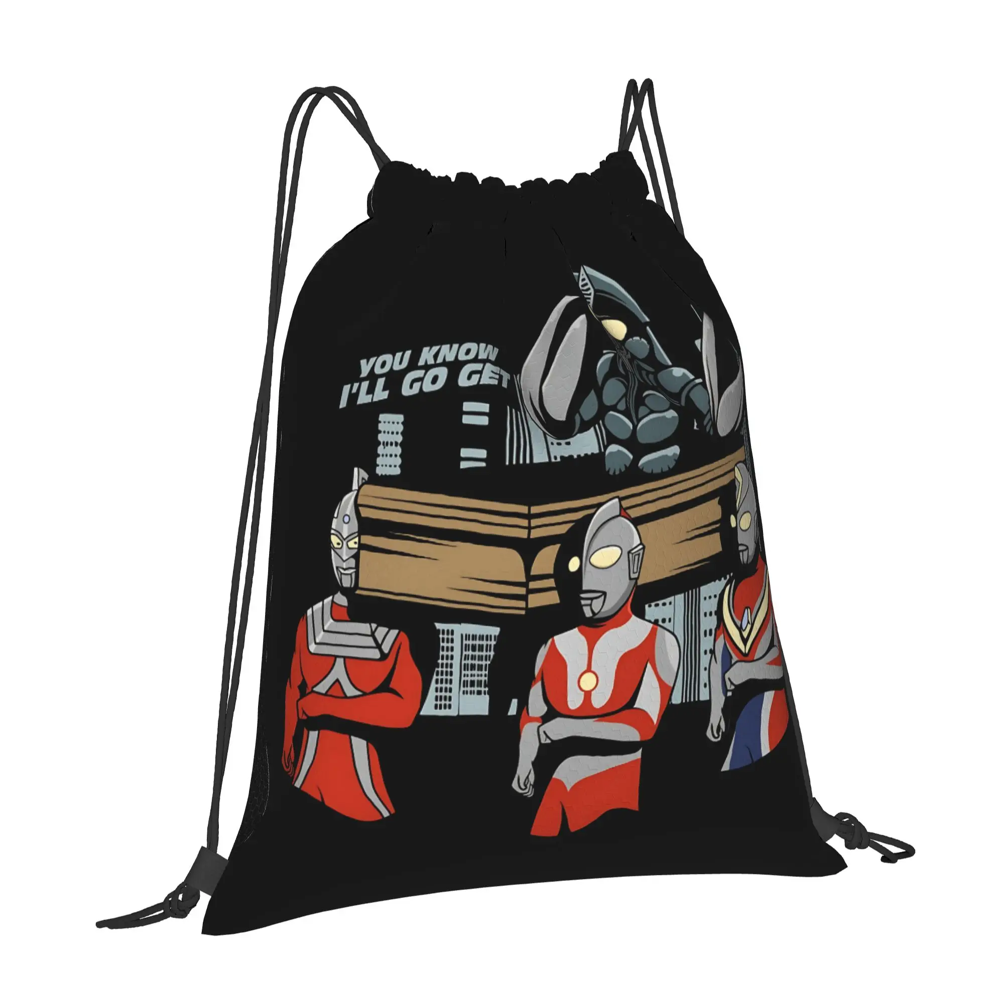 gym Pouch Ultraman  Drawstring Bags Travel Unisex Storage Organize Bundle Pocket Rope Bag