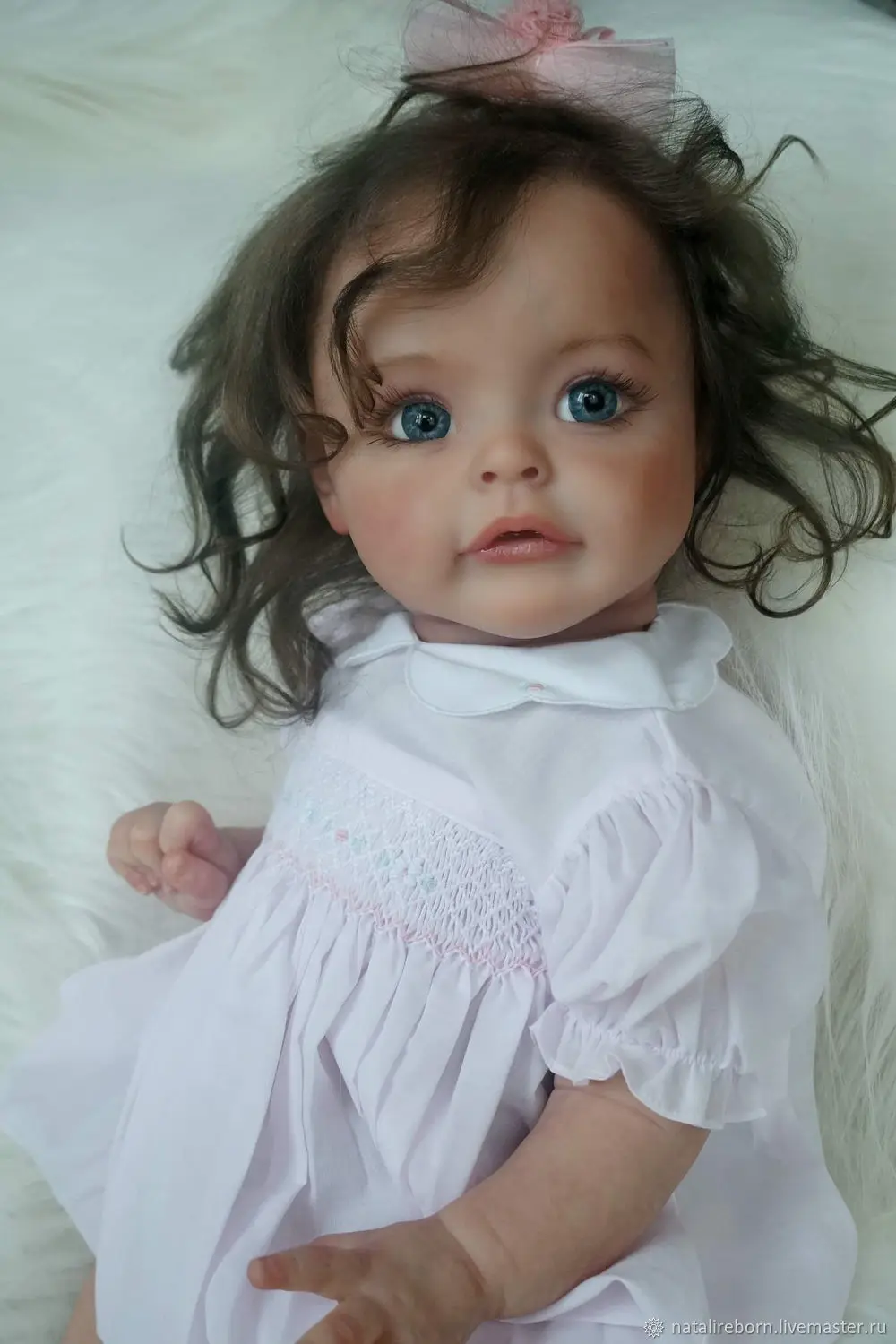 

24'' Finished Reborn Doll Sue-sue Already Painted Kits Very Lifelike Baby with Cloth body and Hand Root Hair