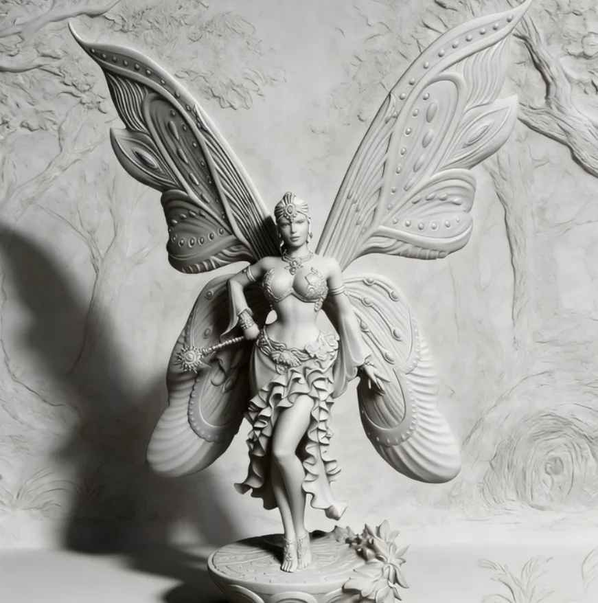 

1/24 Resin Butterfly Soldier Model White Model Self assembling and Coloring A-2296