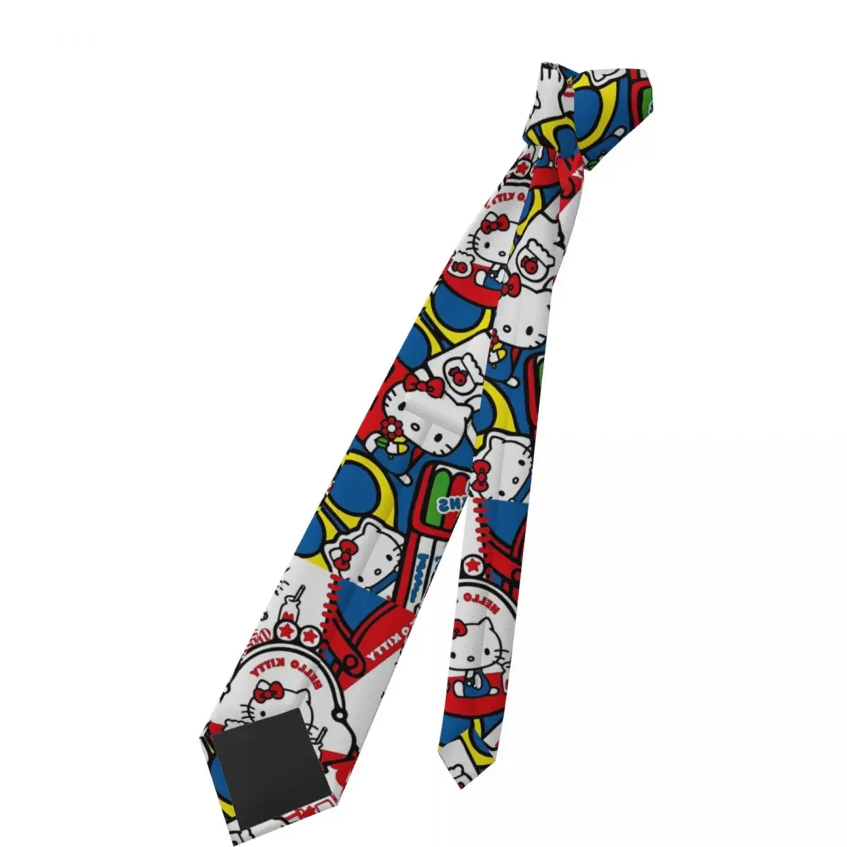 ربطات العنق هالو كيتي للجنسين من البوليستر الحريري 8 سم ربطة عنق كلاسيكية للرجال ملابس يومية Cravat إكسسوارات الزفاف دعائم تنكرية #2