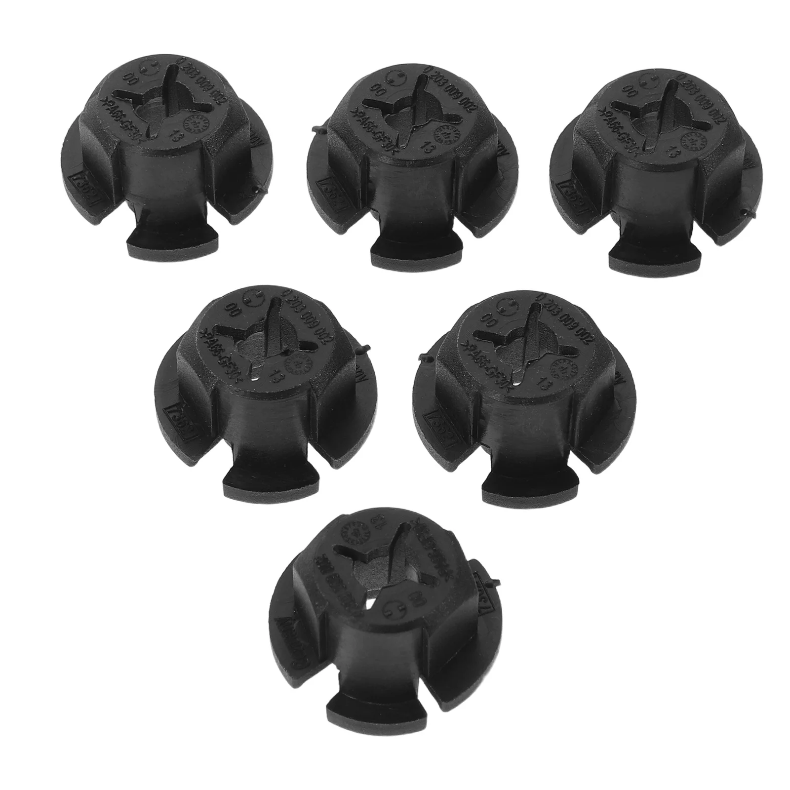 20pcs Car Radar Bracket Black 0.98X0.79X0.63In Heavy Duty Mounting Clip For Front Bumper Reverse Radar Alignment Fastener Set