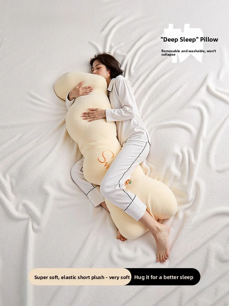 

Cili Cimi Removable Cover Long Pillow for Women S between Legs Barest Sofa Couch Modern Simple Sle Waable Pillow