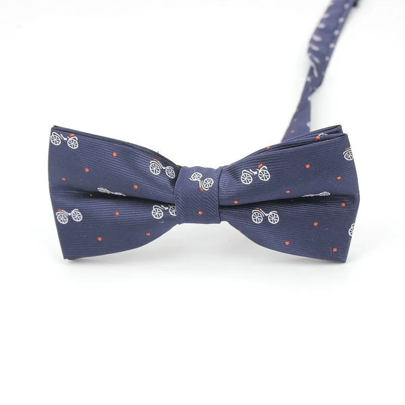 Nový pánské kreslený opice jízdní kolo bowtie pro muži polyesterová žakárové živočich luk přivázat svatební podnikání obleků bowties gravatas motýl