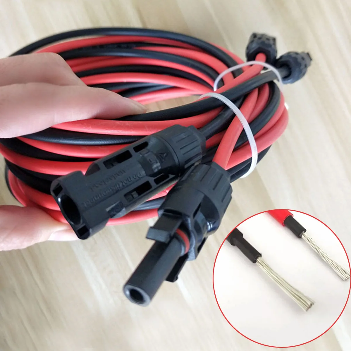 

Copper Solar Panel Extension Cable with Female and Male Connector 4 mm² 12AWG Solar Panel Adaptor Kit Tool PV Cable