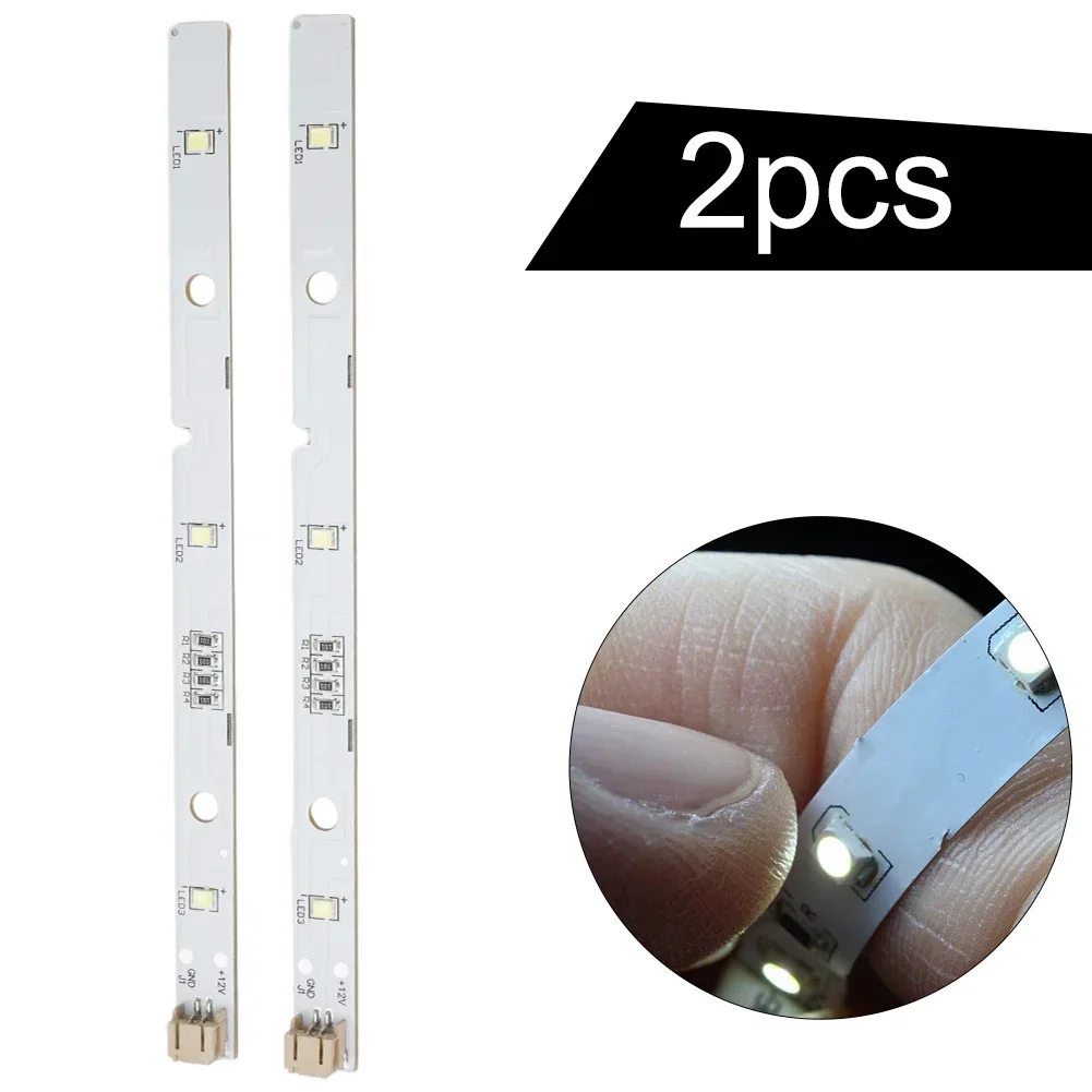 2pcs ForRongsheng/forHisense Refrigerator LED Light Strips MDDZ-162A 1629348 Length 16 Cm 12V DC Via 2 Pin Connector