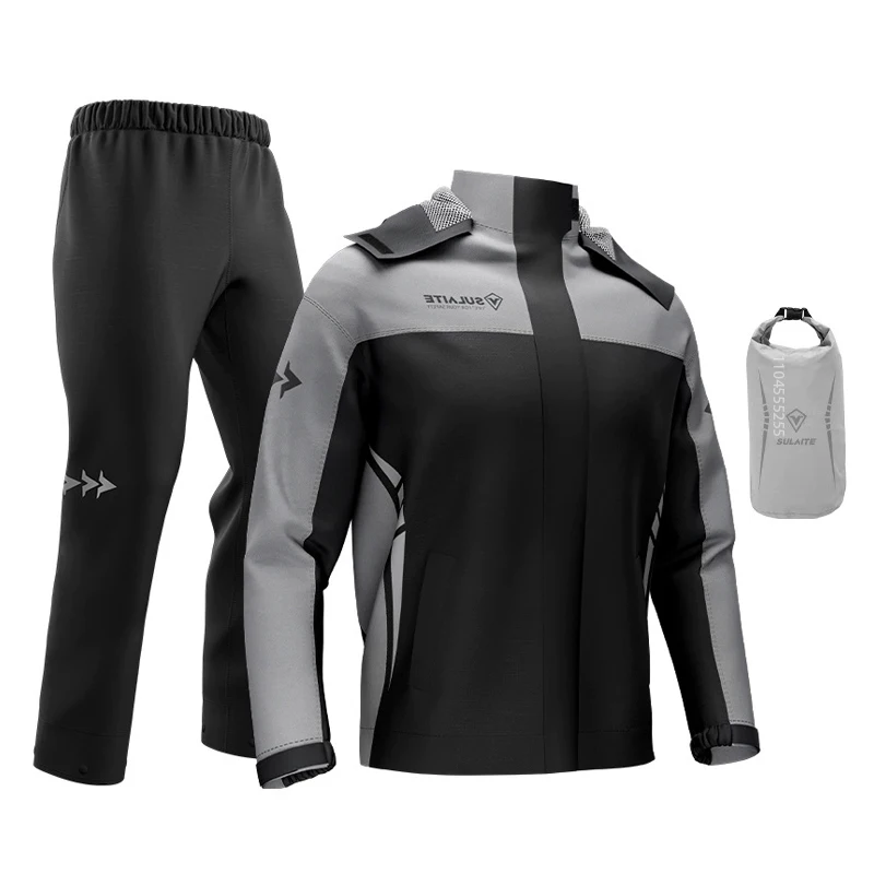

Raincoat for Motorcycle Biker Rain Cover Rider Motorcycle Jacket Pants Set Motorcyclist Rain Suit Reflective Moto Rain Clothes