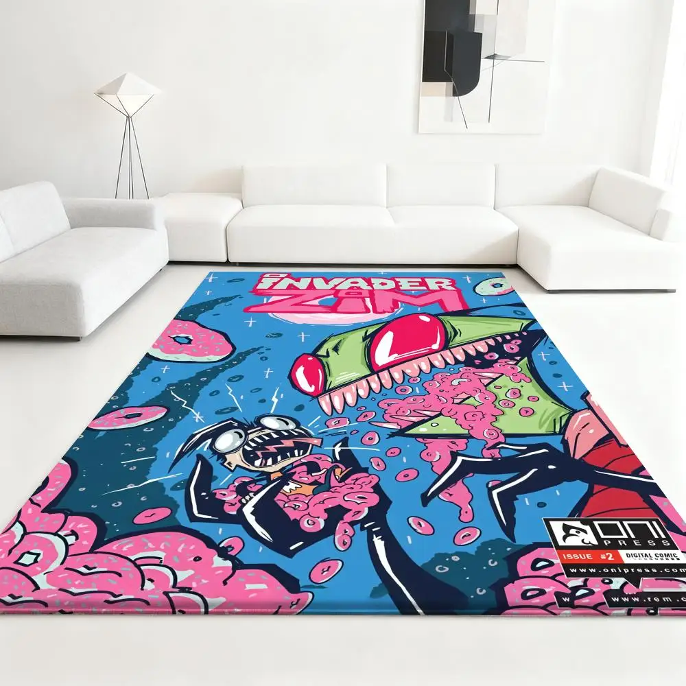

Floor Mat Soft Thickened Absorbent Non-Slip Bedroom Living Room Door Mat Home Decor Flannel Rugs cool fashion I-Invader ZimS