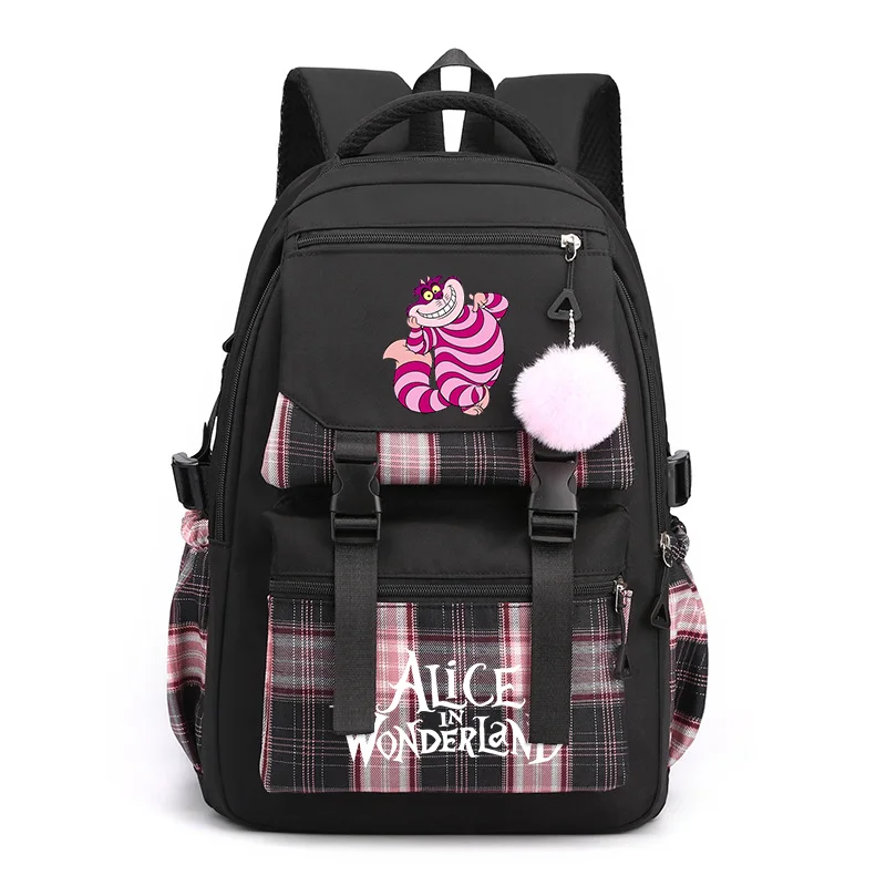 Alice in Wonderland Women's Backpack Boys Girls Bookbag Bag Student Teenager Children Knapsack Schoolbag Rucksack Mochila