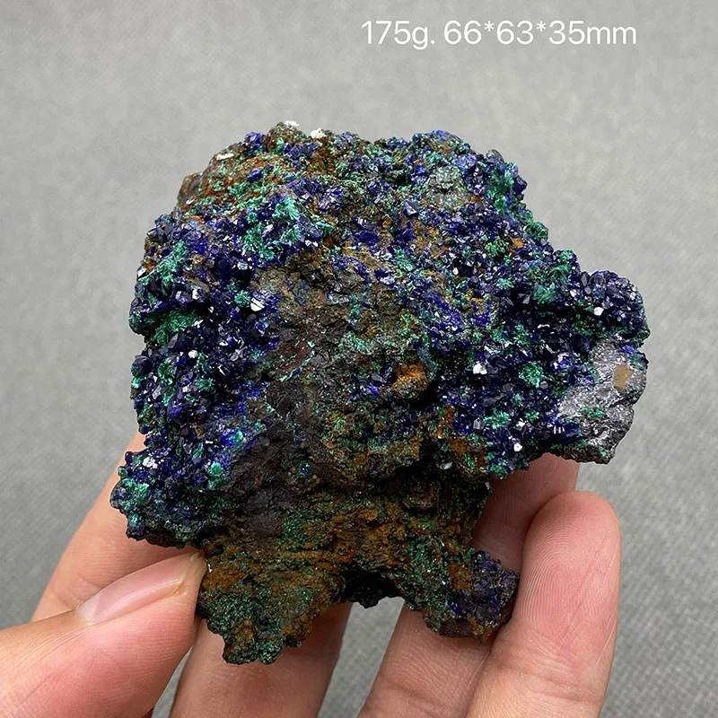 100% Natural beautiful Azurite and Malachite symbiotic mineral specimen crystal Stones and crystals Healing crystal