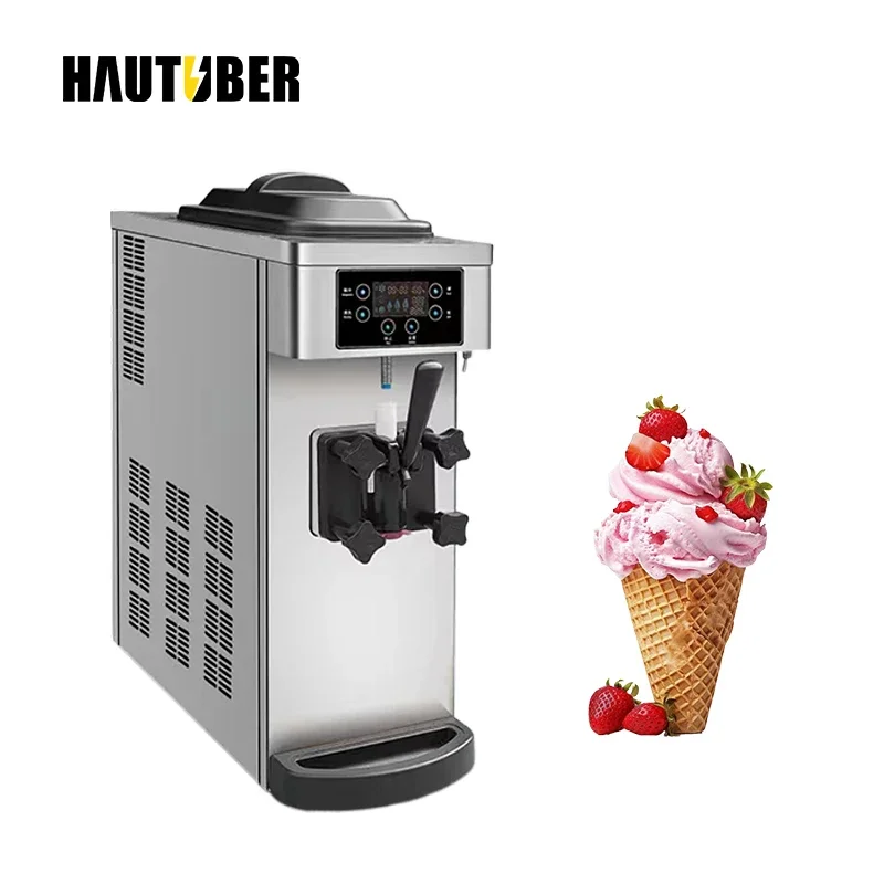 Promotional Price Mini Commercial Automatic Soft Serve Ice Cream Machine Portable Table Top Household Burger/Dessert Shop Use