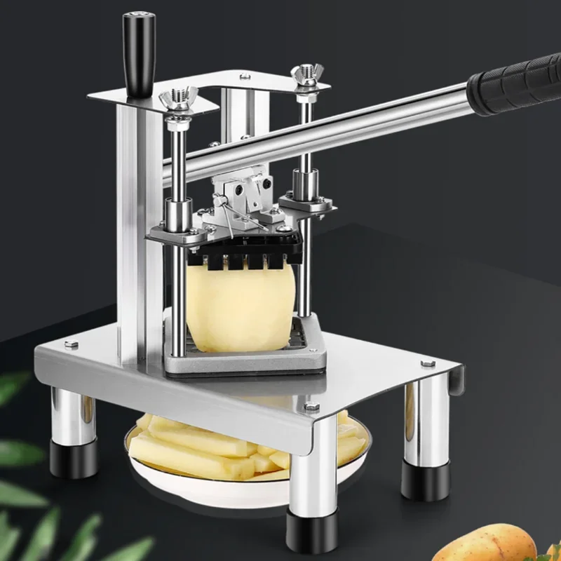 Kitchen Tools Manual Potato Chips French Fries Cutter Vegetable Fruit Slicer Chopper Machine