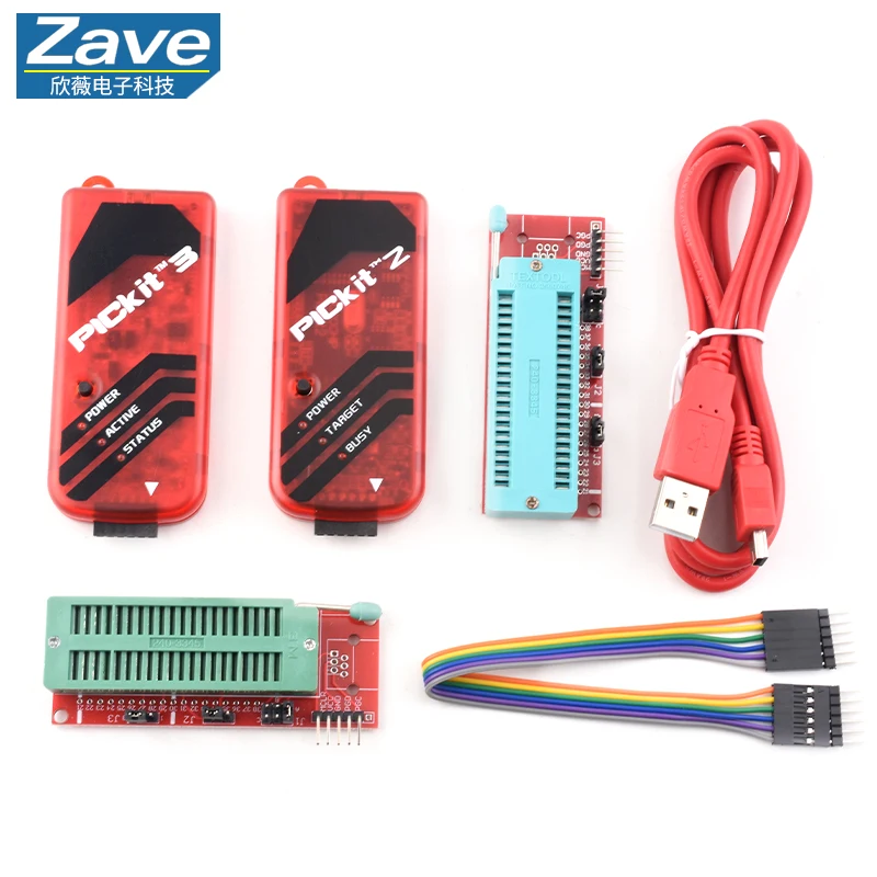 Программатор PICKit2 PICKIT3 PICKit3.5 + PIC ICD2 PICKit 2 PICKIT 3 PICKIT 3,5 Адаптер для программирования Универсальное сиденье для программатора