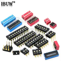 5PCS Slide Type Switch Module 1 2 3 4 5 6 7 8 10PIN 1.27 2.54mm Pitch Toggle Switch Snap Switch DIP SMD DIP Switch Connector