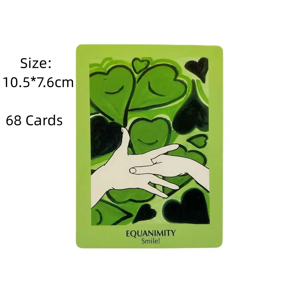Mudra Cards Deck 68pcs Yoga Meditation Hand Gesture Oracle Cards Spiritual Healing Affirmation Card Set Daily Guidance