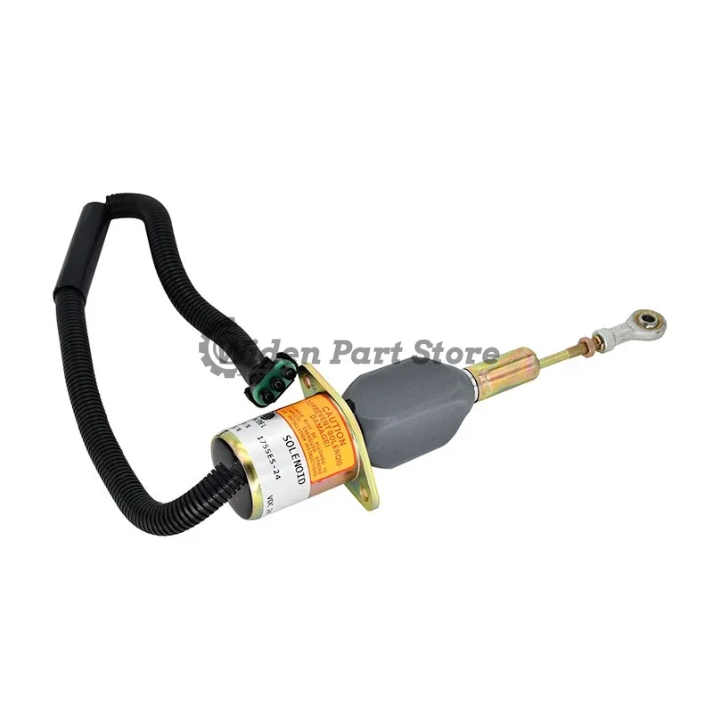 

1755ES RE504223 Fuel Shutoff Solenoid 24V for John Deere 8.1L PowerTech Engine 762B 6076AFM 6076 6076AFM30