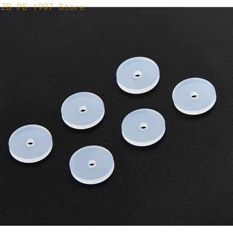 100pcs Clear Silicone Earring Practical Disc Pads for Jewelry Ear Studs Closure 55KA