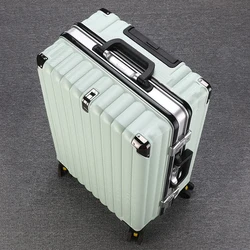 Fashion Luggage Trolley Case Can Sit Suitcase Large Size Luggage Aluminum Frame USB Charging Suitcases Travel Detachable Wheels