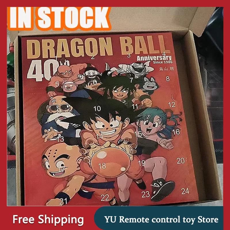 Nuevo Calendario de Adviento Navideño de Acrílico Plano 2D de Dragon Ball, 24 Piezas, Calendario de Cuenta Regresiva, Lindo Juguete de Decoración para el Hogar, Regalo de Halloween