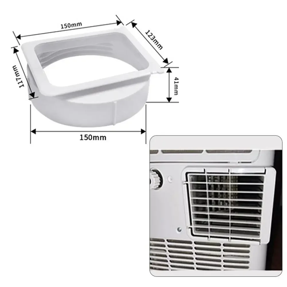 For Portable Air Conditioner Exhaust Hose Pipe Connector Compatible with 15cm Diameter Exhaust Hose Enabling Efficient Airflow