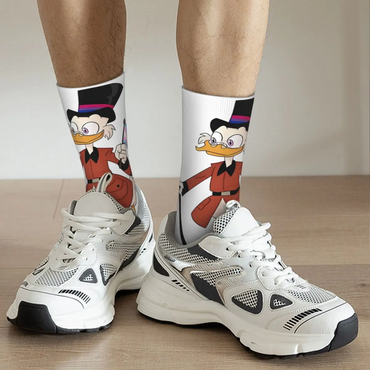البخيل McDuck العم الجوارب دونالد داك مضحك الكرتون مضحك جوارب للجنسين في الهواء الطلق الجوارب الشتاء نمط المضادة للبكتيريا الجوارب
