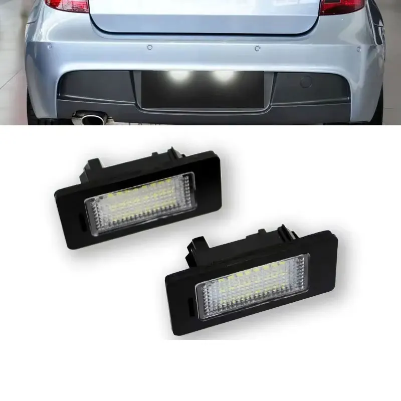 Światło LED do tablicy rejestracyjnej samochodu BMW E39 M5 E70 E71 X5 X6 E60 M5 E90 E92 E93 M3, tylne światła, lampa tablicy rejestracyjnej