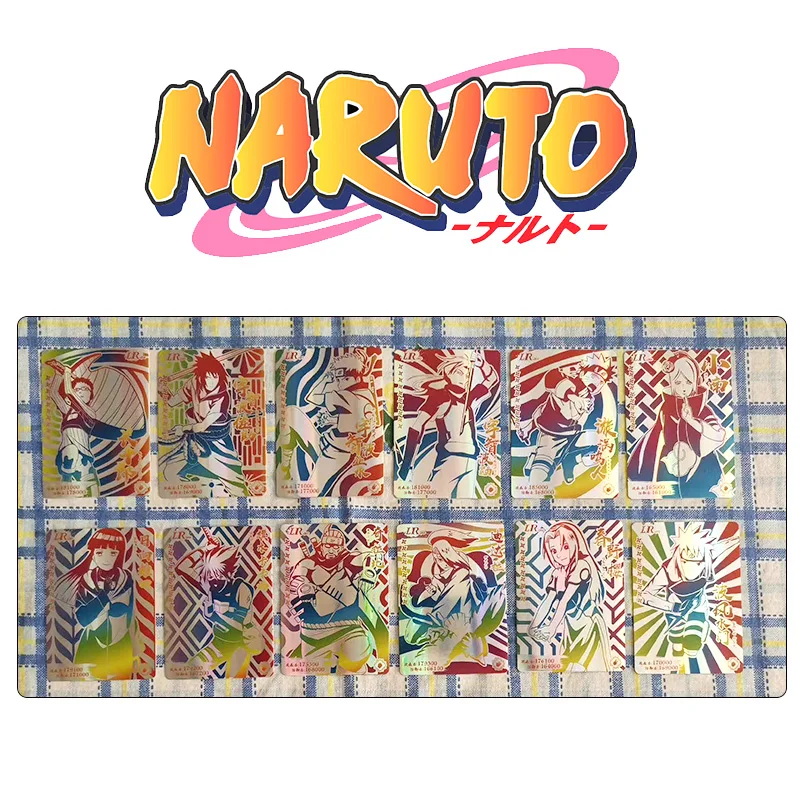 Naruto Lr Series Yuuhi Kurenai Jiraiya Uchiha Itachi Anime Characters Rare Collection Flash Card Cartoon Toys Christmas Gift