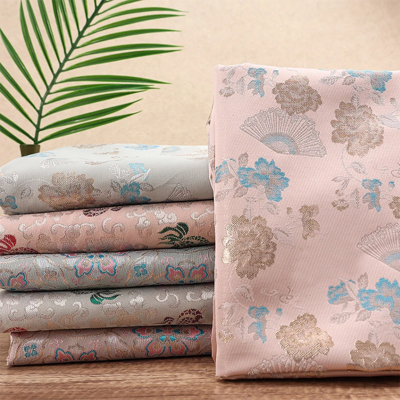 

100*150cm High-grade Brocade Jacquard Fabric Satin Fabric Diy Sewing Hanfu Kimono Children's Clothing Chinese Costume Apparel