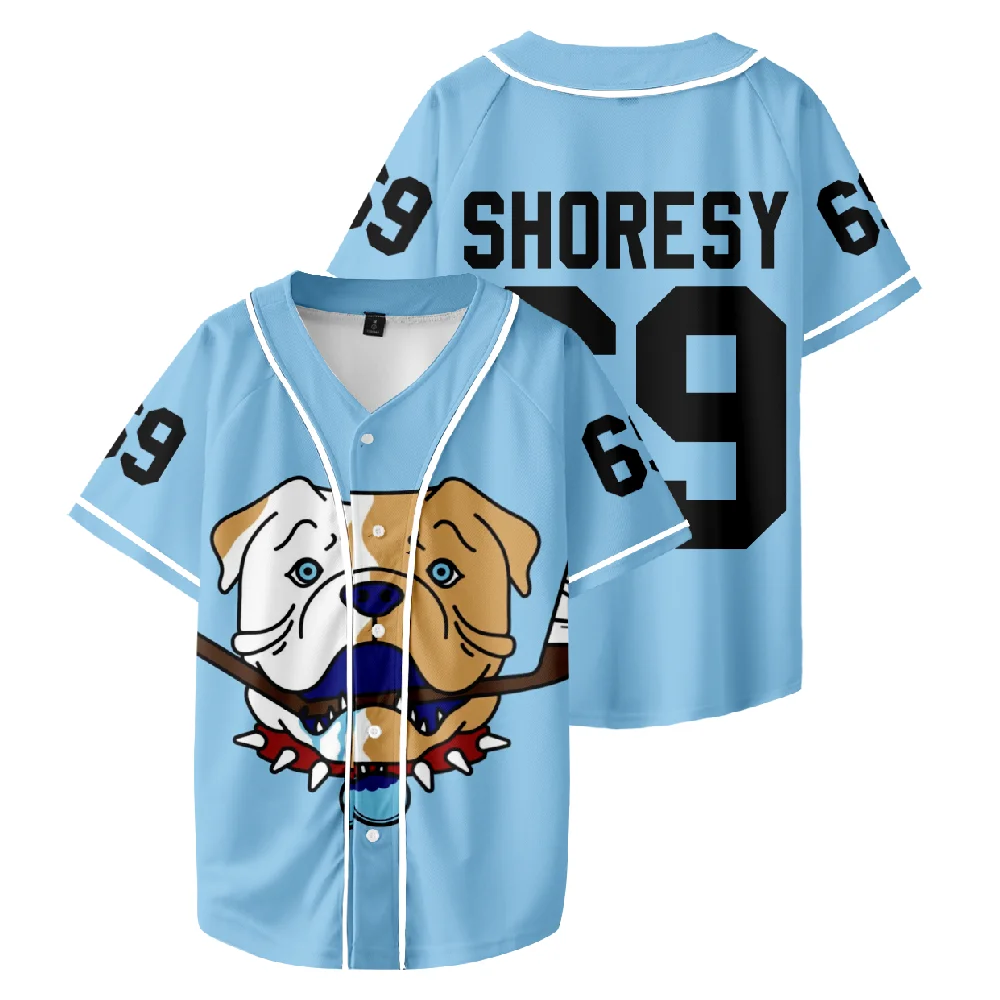 Shoresy #69 Baseball Short Sleeve Baseball Jersey Number Outfit Men and Woman Short Sleeve Women Funny T Shirt