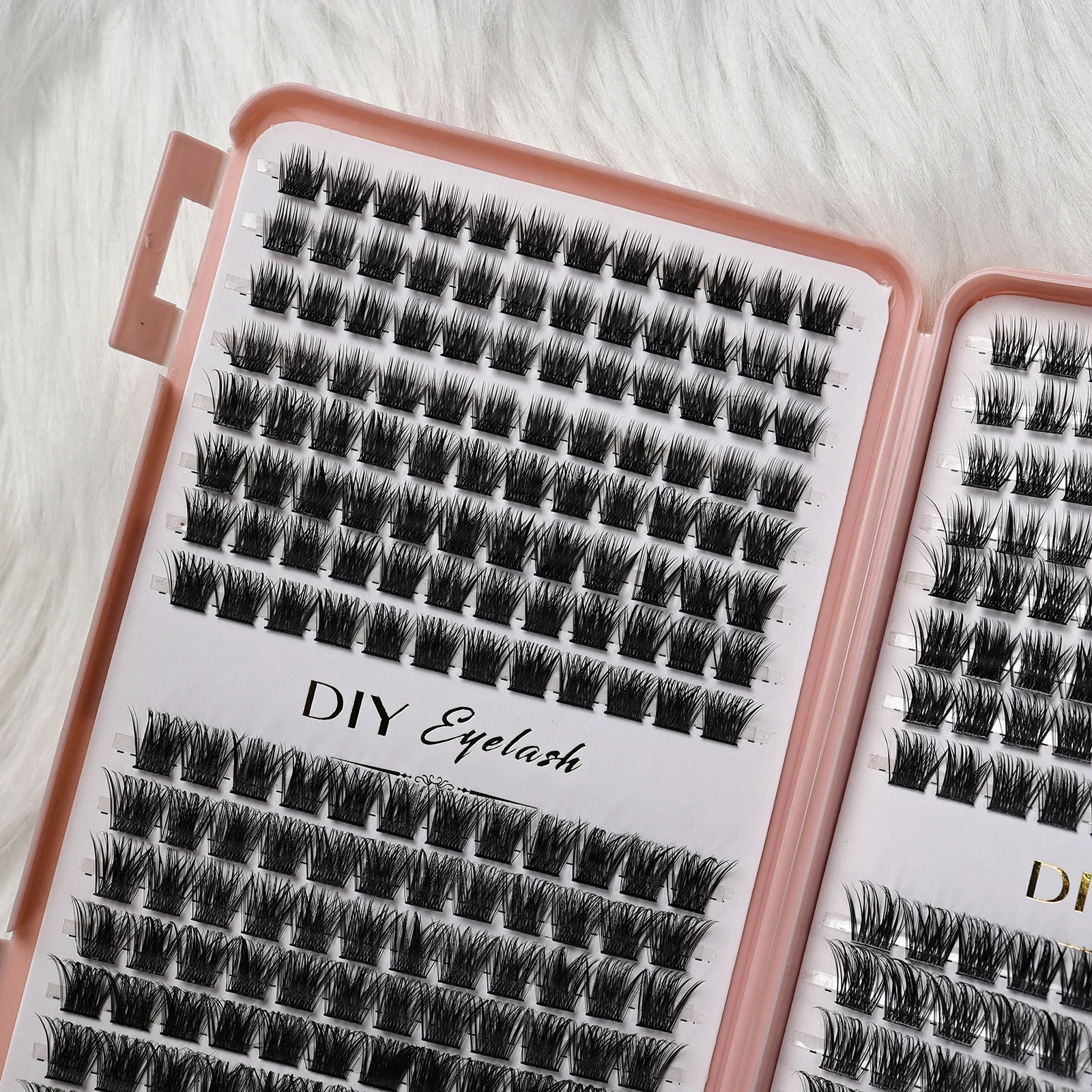 Einzelne Wimpernbüschel, DIY-Wimpernverlängerungs-Set, D-Curl-Wimpernbüschel, Wimpernverlängerung, geeignet für Anfänger. – Detail 6