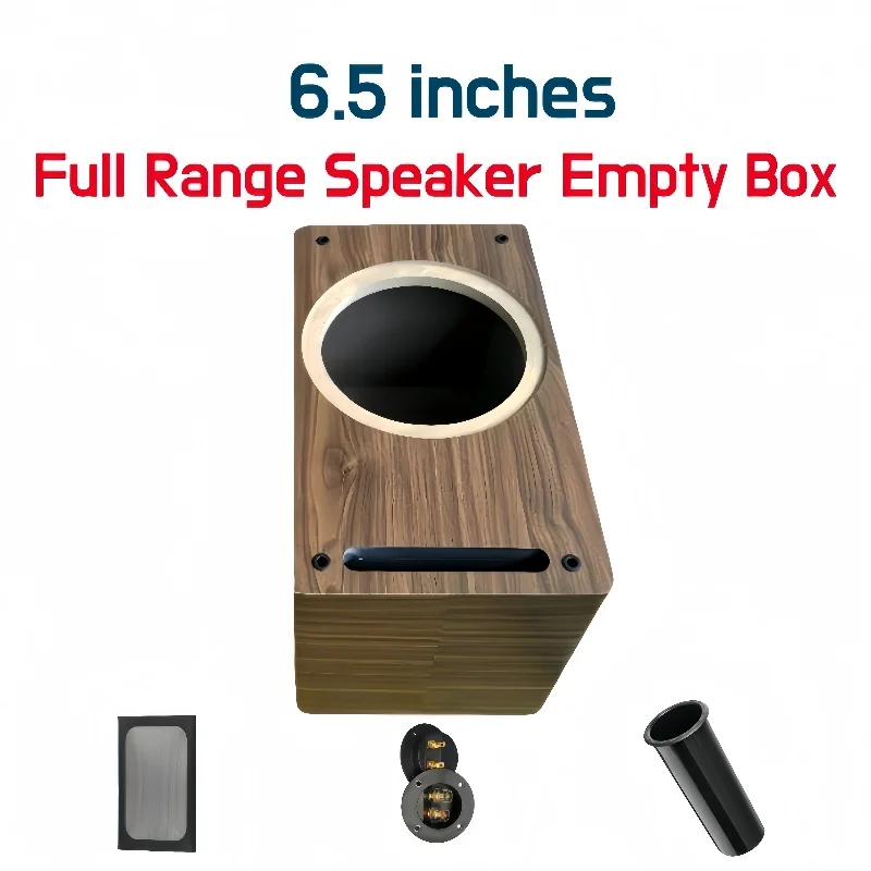 DIY 6.5-inch(Hole Diameter:146/168mm) Car/Home Full Range Coaxial Speaker Box,Subwoofer Speaker Empty Box,Speaker Wooden Housing 