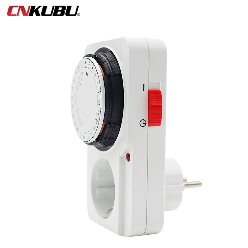 24 Hour Cycle EU AU US Timer Plug Socket Outlet Electrical Mechanical Smart Timer Switch 22A 15 Minutes Min Setting