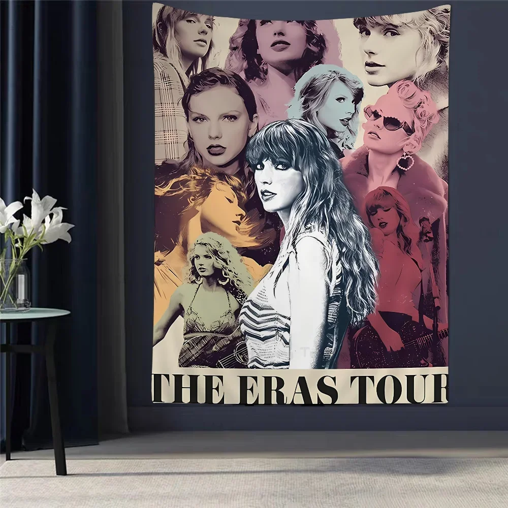 Pop Singer T-Taylor-Swift Tapestry Art Printing Art Science Fiction Room Home Decor Wall Art Decor