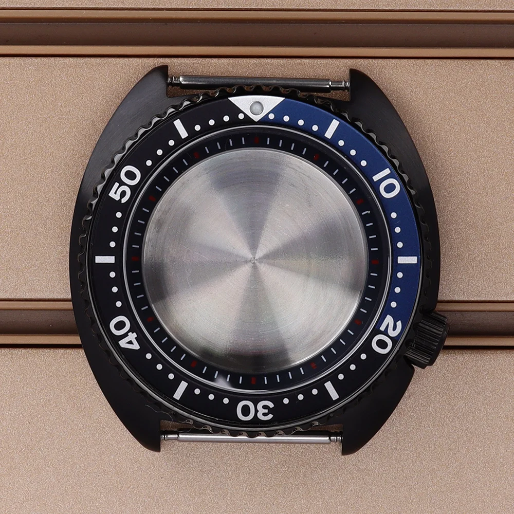 

45mm Waterproof Watch Case Sapphire Glass For Mod Turtle Abalone Seiko NH38 NH35 NH36 NH34 4R36 Movements 120 clicks 28.5mm Dial