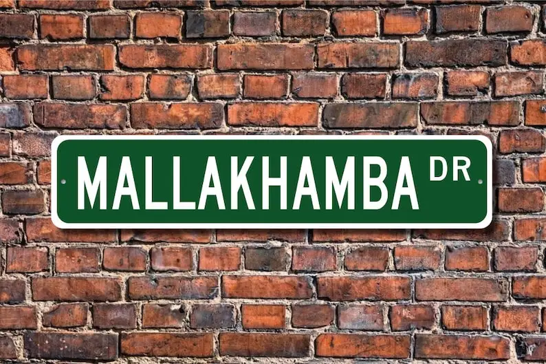 Mallakhamba, Mallakhamba Sign, Mallakhamba Fan, Mallakhamba Participant Gift, Indian Sport, Custom Street Sign, Quality Metal Si