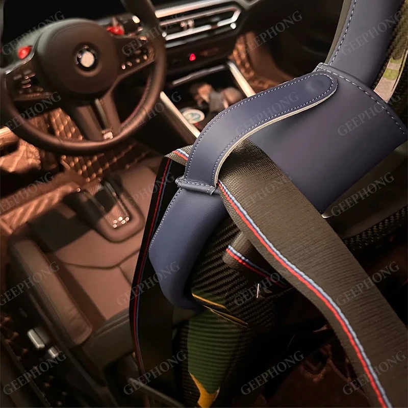 For BMW M2 M3 M4 M5 M8 G80 G81 G82 G83 G87  Car Accessories Interior Carbon Bucket Seat Bolster Genuine Leather Protector