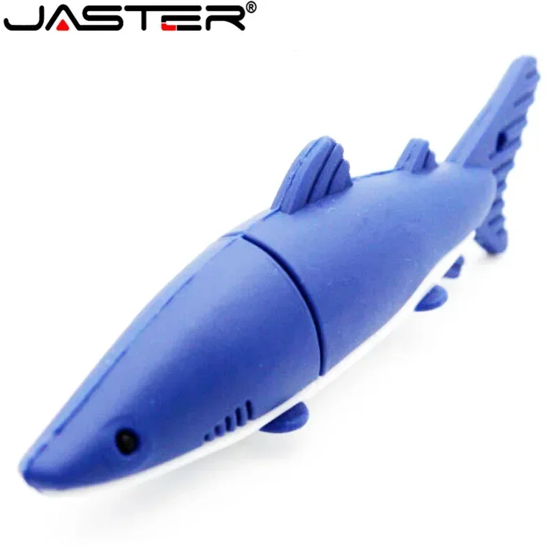 Shark USB Flash Drive Real Capacity Pen Drive Novelty Cartoon Memory Stick Cool Style U Disk 64GB 32GB 16GB 8GB 4GB Pendrive