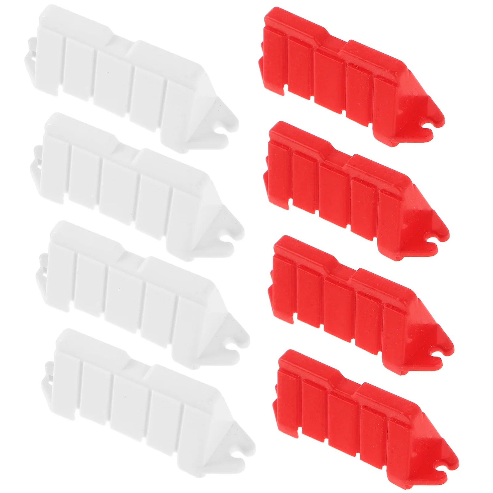 60 Pcs Car Drifting Road Barrier Mini Pretend Street Sign Props Traffic Block Toy Rc Field Fence Plastic Racing Track Race