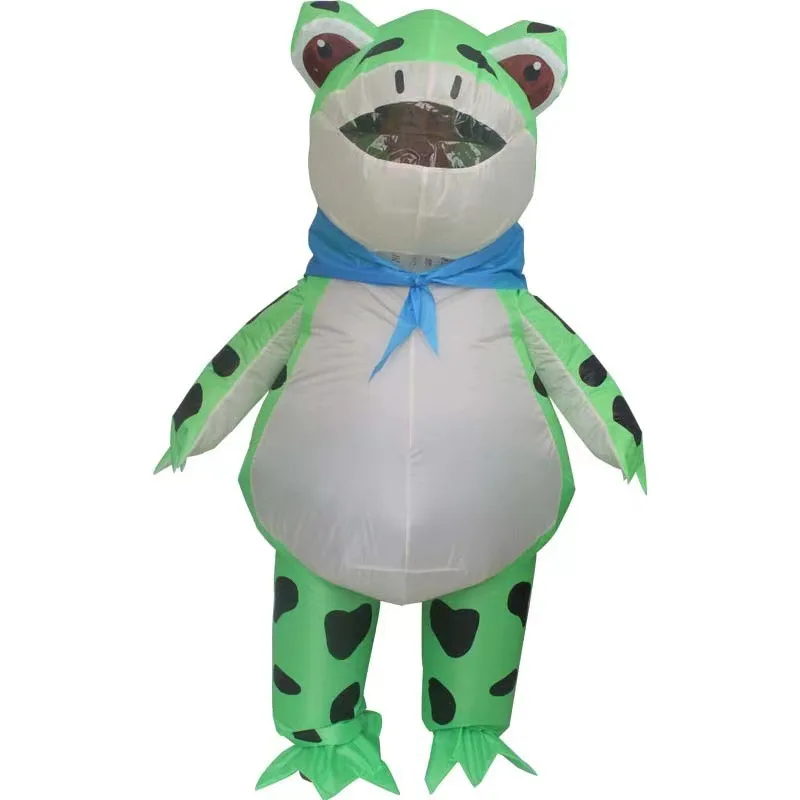 Stereoscopic Funny Frog Inflatable Suit Adult Rideable Set Netflix Inflatable Costume Cosplay Party Props