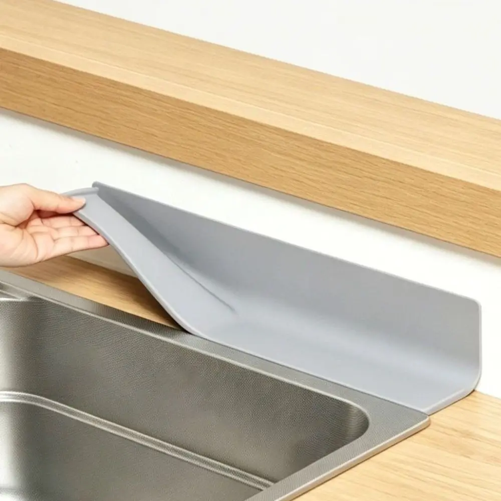 Silicone Pot Lid Storage Rack Anti-slip Electrostatic Adsorption Cutting Board Rack Oil-proof Flexible Stovetop Gap Drainer Mat