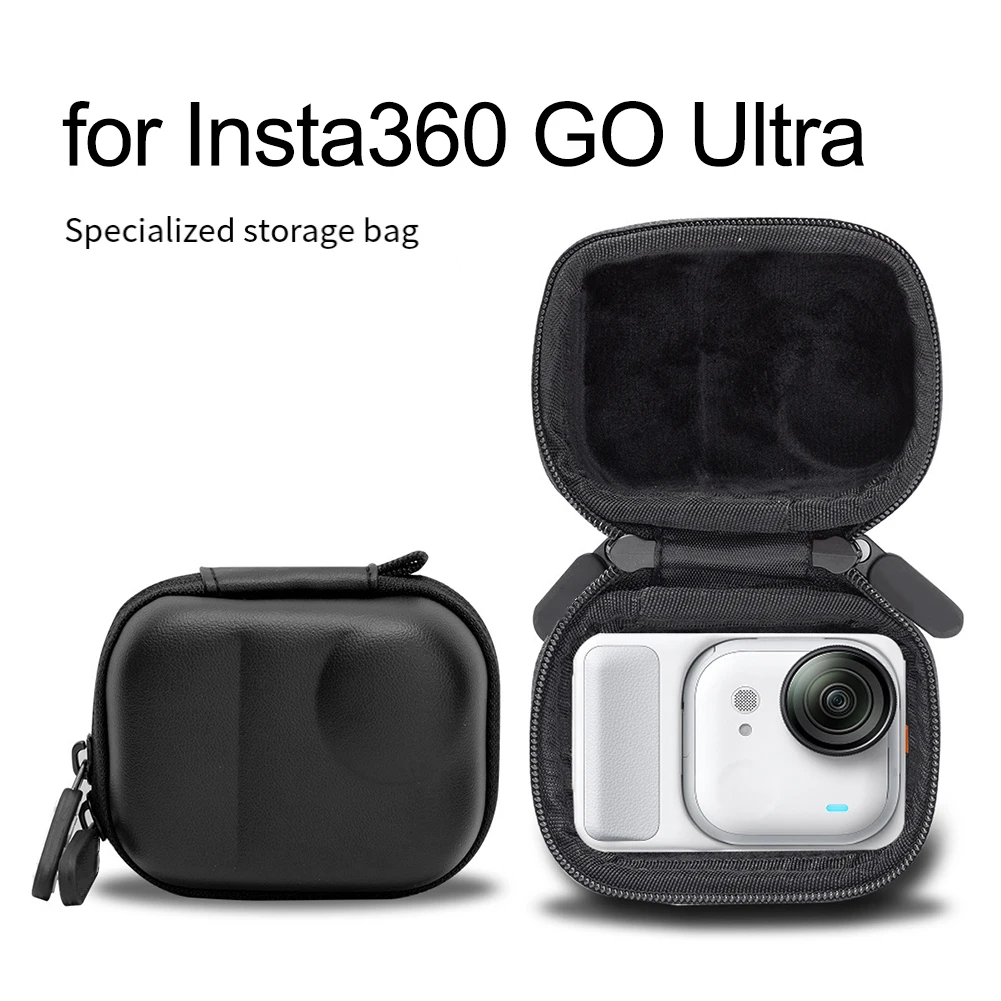 Storage box camera bag with compact portable EVA design and scratch resistant for Insta360 Go Ultra travel needs