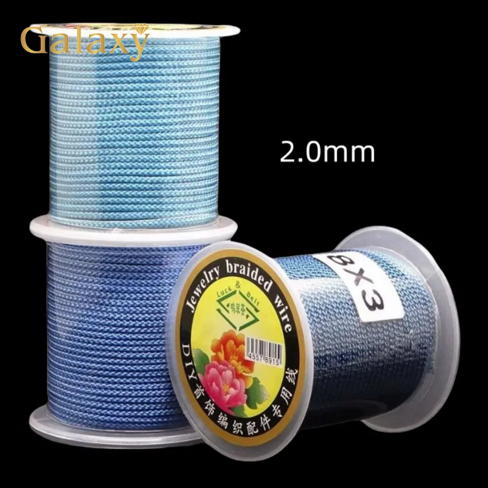 

New 2.0mm 13m Mambo Thread Pendant Jewelry Bracelet Handmade Beading Thread DIY Necklace Braided Rope Nylon Cord Making String